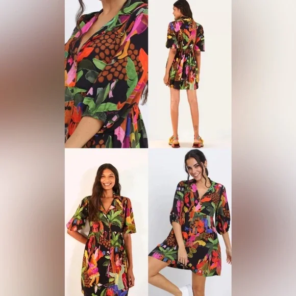 NWT FARM RIO BRAZIL mini dress - Picture 1 of 2